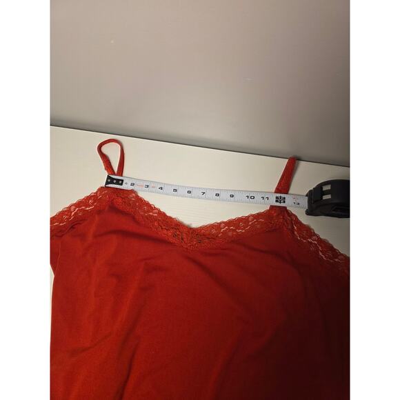 Y2K Lace Red Camisole Cami Top Layering Plus Size 3x Casual Bella  Undershirt - Picture 5 of 7